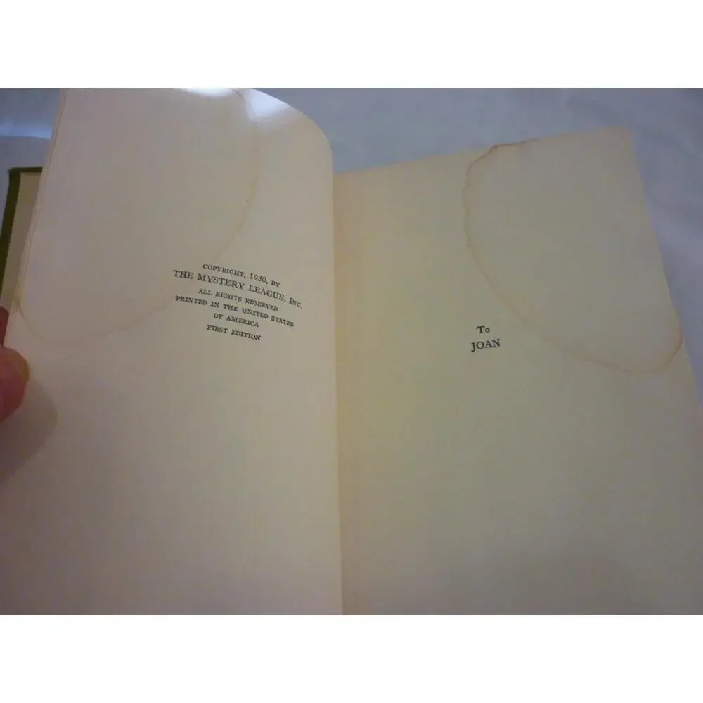 The House of Terror Edward Woodward 1930‎ Mystery League Hardcover Dust Jacket